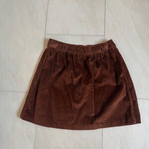 American Eagle Outfitters Brown Corduroy Mini Skirt
